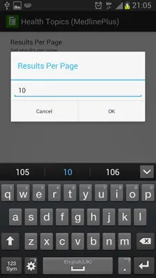 Health Topics android App screenshot 0