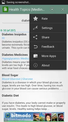 Health Topics android App screenshot 1