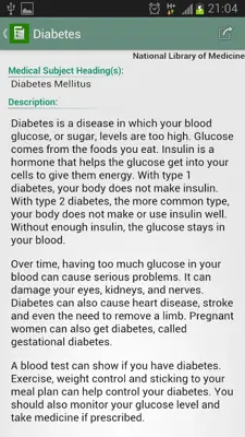 Health Topics android App screenshot 2